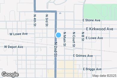 Map image of the property - 104 W Lowe Ave