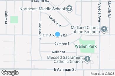 Map image of the property - 1202 E Saint Andrews Rd