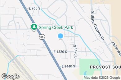 Map image of the property - 1212 S 1410 E