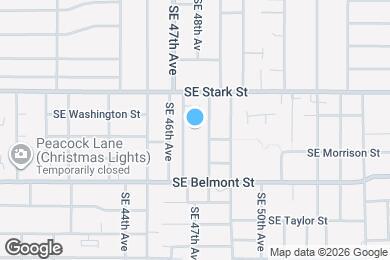 Map image of the property - 620 SE 47th Ave