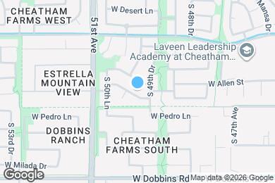 Map image of the property - 4930 W Desert Dr
