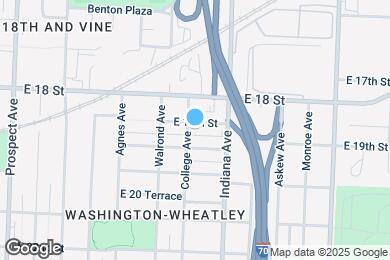 Map image of the property - 3305 E 19th St