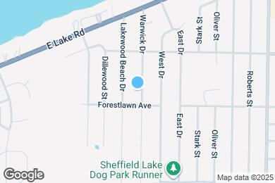 Map image of the property - 866 Warwick Dr