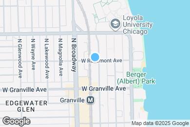 Map image of the property - 1110 W Rosemont Ave