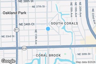 Map image of the property - 3360 NE 16th Ave