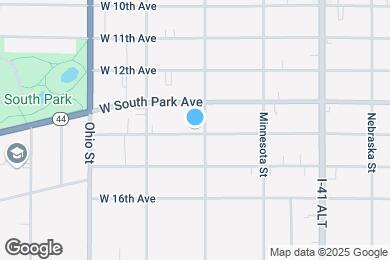 Map image of the property - 406 W 14th Ave