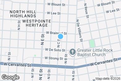 Map image of the property - 814 W Gonzalez St