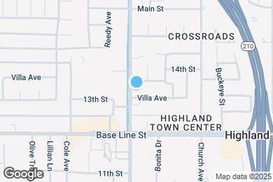 Map image of the property - 7181 Palm Ave