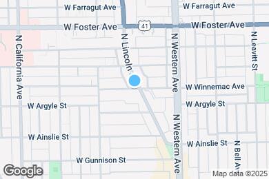 Map image of the property - 2505 W Winnemac Ave