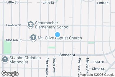 Map image of the property - 1005 Dover Ave