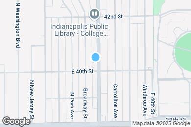 Map image of the property - 4016 N College Ave