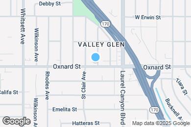 Map image of the property - 12205 Oxnard St