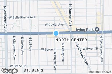 Map image of the property - 3949 N Hoyne Ave