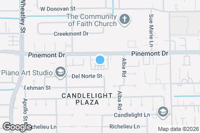 Map image of the property - 1001 Pinemont Dr