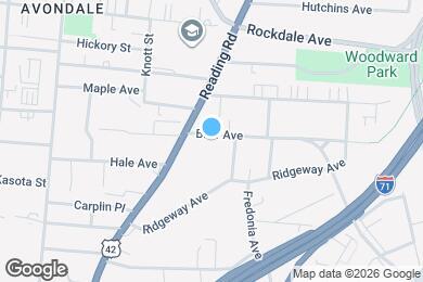 Map image of the property - 821 Blair Ave