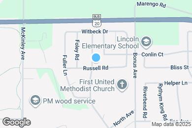 Map image of the property - 1110 Russell Rd