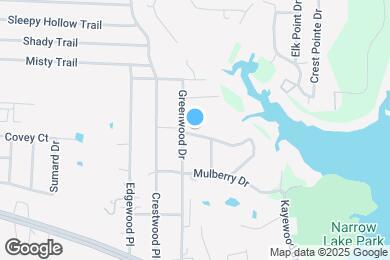 Map image of the property - 9713 Sycamore Dr