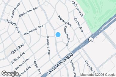 Map image of the property - 1544 S Beverly Glen Blvd