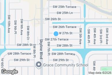Map image of the property - 627 SW 27th Terrace