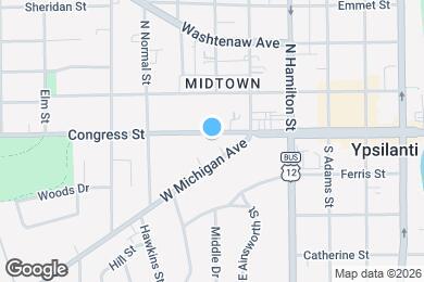 Map image of the property - 601 N Congress St