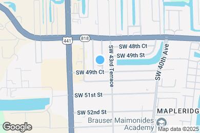 Map image of the property - 4941 SW 44th Ave