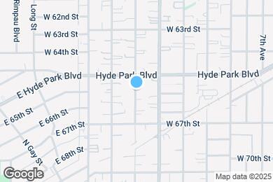 Map image of the property - 6522 S Victoria Ave