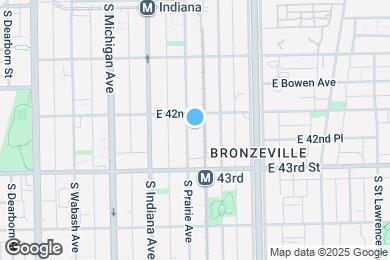 Map image of the property - 4217 S Prairie Ave