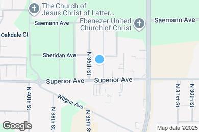 Map image of the property - 1528 N 35th St