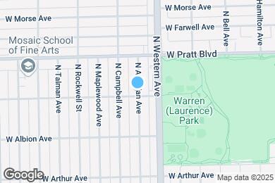 Map image of the property - 6704 N Artesian Ave