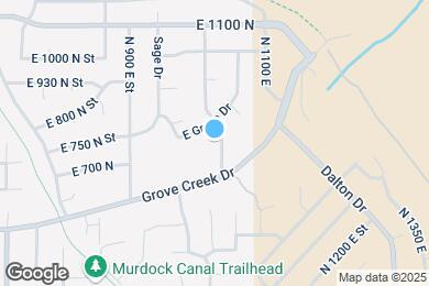 Map image of the property - 755 N 1020 E