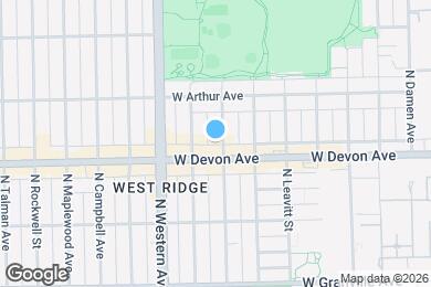 Map image of the property - 6412 N Oakley Ave