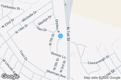 Map image of the property - 918 Dryden Ave