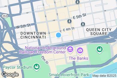 Map image of the property - CBD Cincinnati Apartments