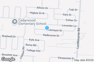 Map image of the property - 919 Robmeyer Dr