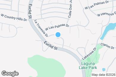 Map image of the property - 1100 La Senda Dr