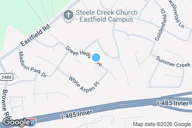 Map image of the property - 10203 Green Hedge Ave
