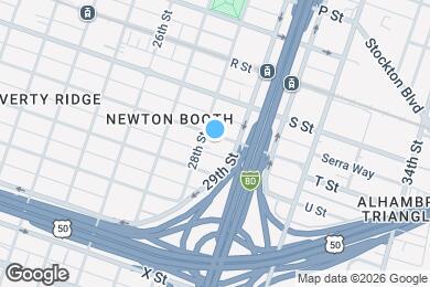 Map image of the property - Available Apartments at T Street, Sacramen...