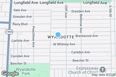 Map image of the property - 920 Brentwood Ave