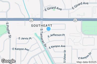 Map image of the property - 7804 E Hampden Cir