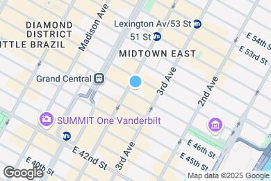 Map image of the property - 135 E 47th St