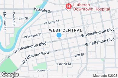 Map image of the property - 1016 W Washington Blvd