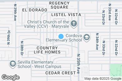 Map image of the property - 3605 W San Miguel Ave