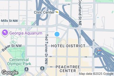 Map image of the property - 300 W Peachtree St NW