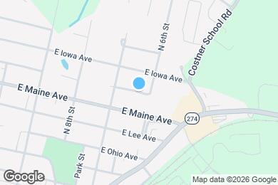 Map image of the property - 608 E Texas Ave