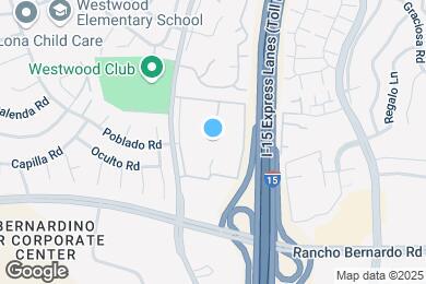 Map image of the property - 17151 W Bernardo Dr