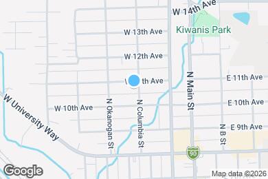 Map image of the property - 1005 N Columbia St