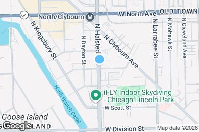 Map image of the property - 1443 N Halsted St