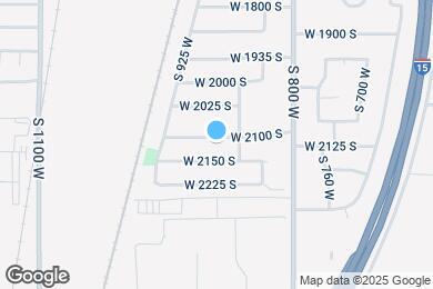 Map image of the property - 883 W 2100 S