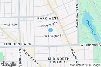 Map image of the property - 562 W Arlington Pl