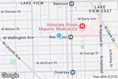 Map image of the property - 1029 W Wellington Ave